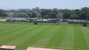 Obra para expansão da arquibancada