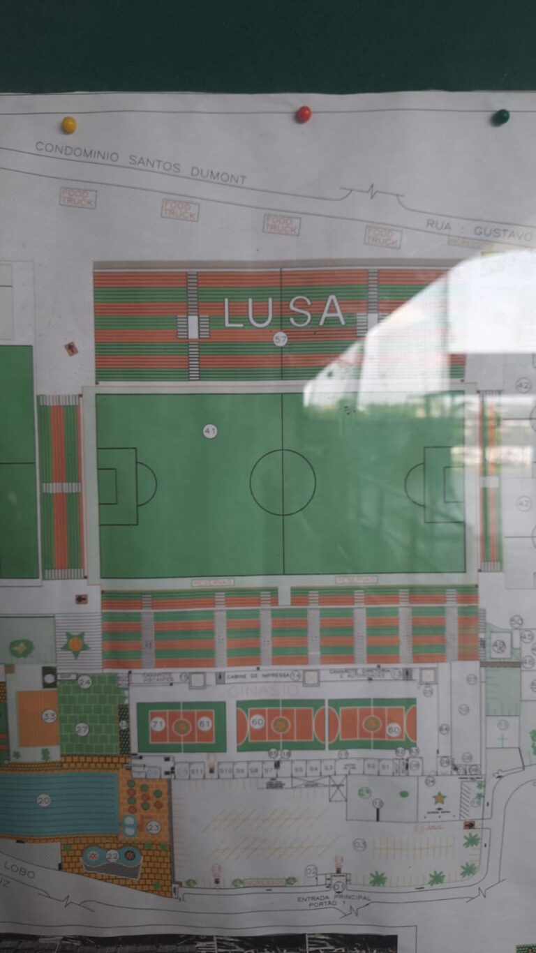 Projeto de ampliação do estádio Luso-Brasileiro.