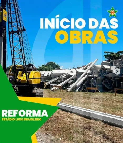 Início da obra de ampliação